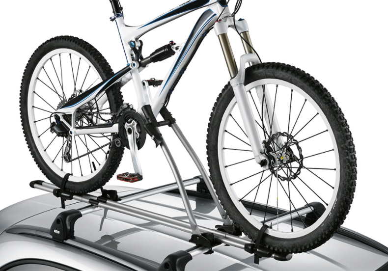 Roof-Mounted Stainless Steel Bike Carrier